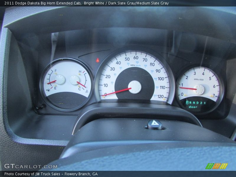 Bright White / Dark Slate Gray/Medium Slate Gray 2011 Dodge Dakota Big Horn Extended Cab