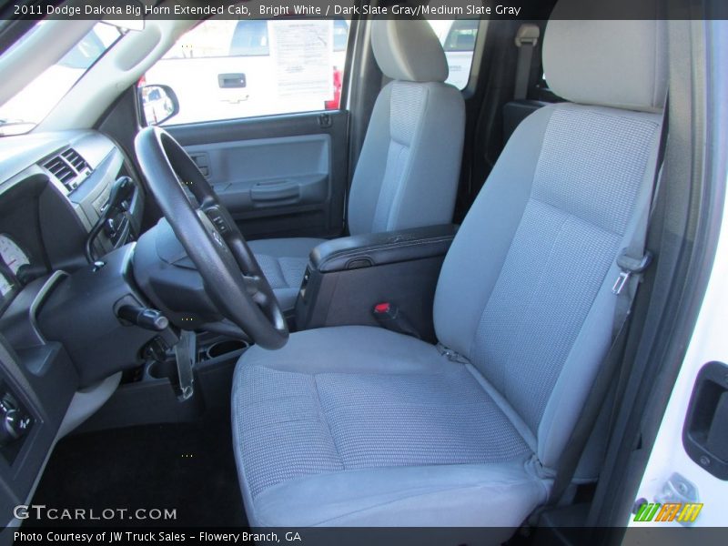 Bright White / Dark Slate Gray/Medium Slate Gray 2011 Dodge Dakota Big Horn Extended Cab