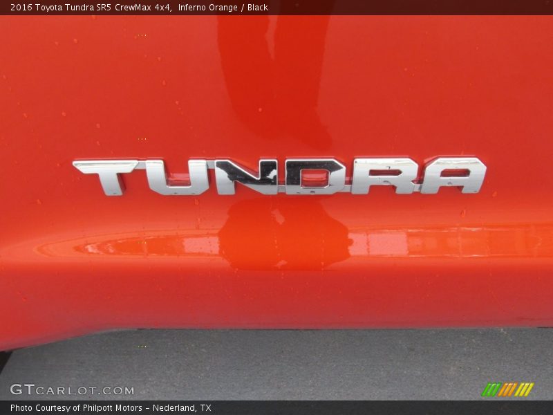 Inferno Orange / Black 2016 Toyota Tundra SR5 CrewMax 4x4