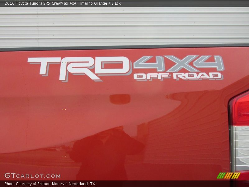 Inferno Orange / Black 2016 Toyota Tundra SR5 CrewMax 4x4