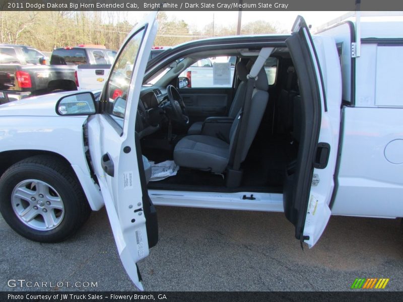 Bright White / Dark Slate Gray/Medium Slate Gray 2011 Dodge Dakota Big Horn Extended Cab