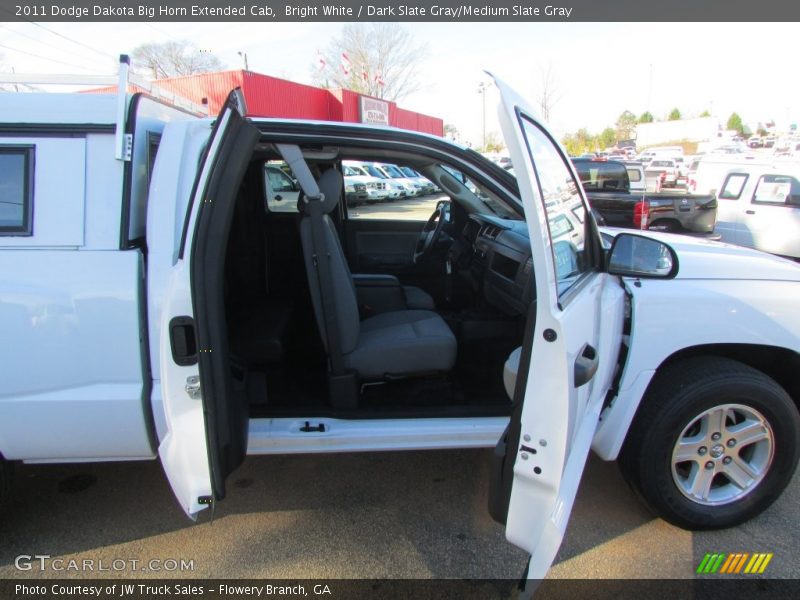 Bright White / Dark Slate Gray/Medium Slate Gray 2011 Dodge Dakota Big Horn Extended Cab