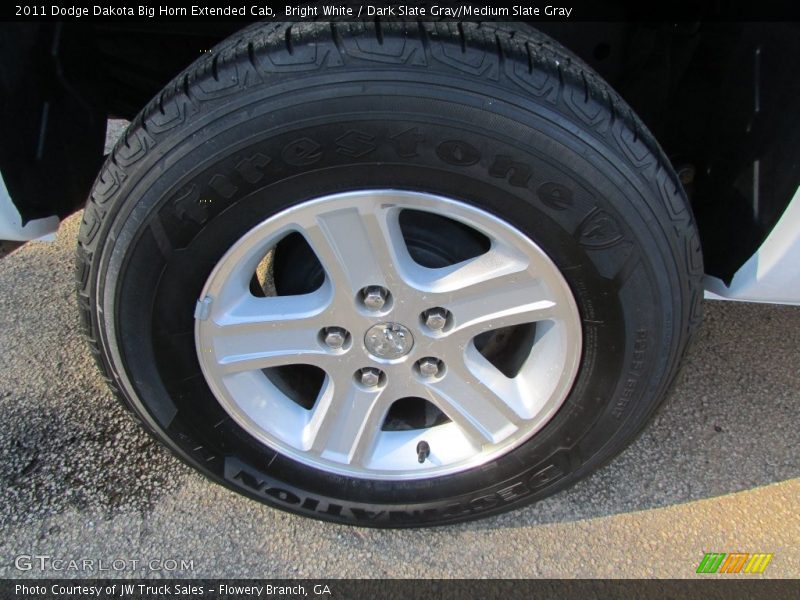 Bright White / Dark Slate Gray/Medium Slate Gray 2011 Dodge Dakota Big Horn Extended Cab
