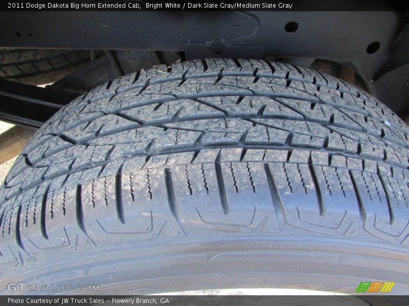 Bright White / Dark Slate Gray/Medium Slate Gray 2011 Dodge Dakota Big Horn Extended Cab