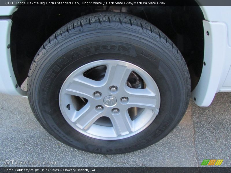 Bright White / Dark Slate Gray/Medium Slate Gray 2011 Dodge Dakota Big Horn Extended Cab