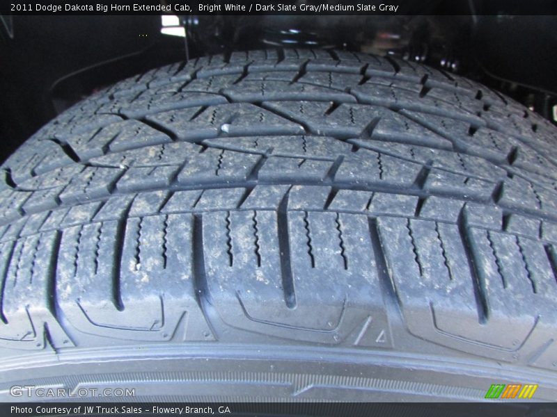 Bright White / Dark Slate Gray/Medium Slate Gray 2011 Dodge Dakota Big Horn Extended Cab