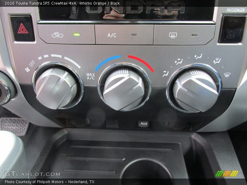 Inferno Orange / Black 2016 Toyota Tundra SR5 CrewMax 4x4