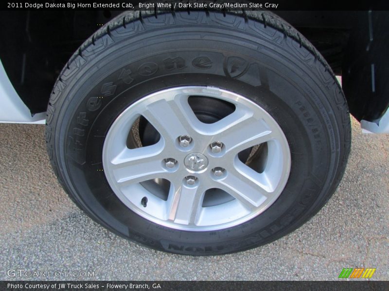Bright White / Dark Slate Gray/Medium Slate Gray 2011 Dodge Dakota Big Horn Extended Cab