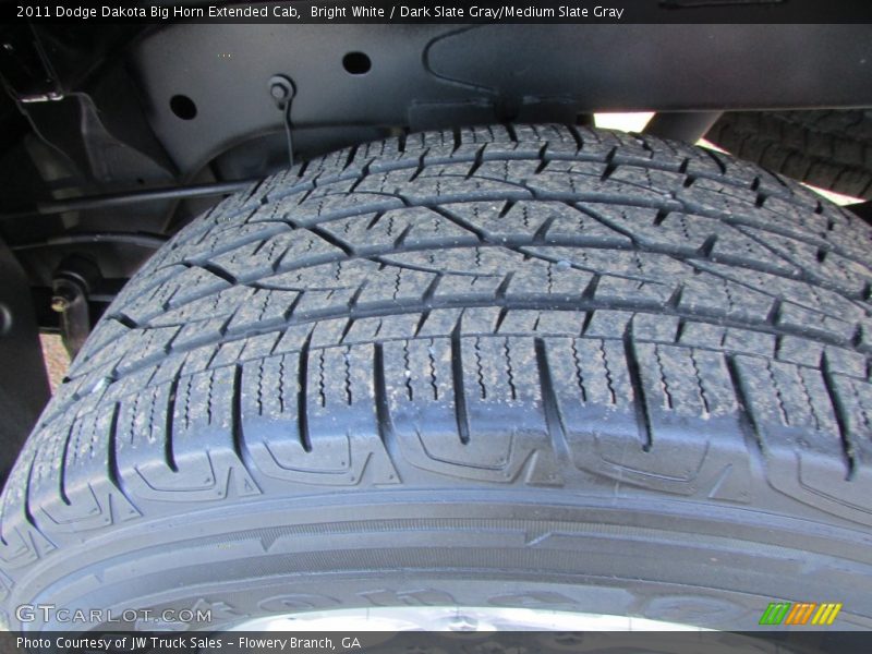 Bright White / Dark Slate Gray/Medium Slate Gray 2011 Dodge Dakota Big Horn Extended Cab