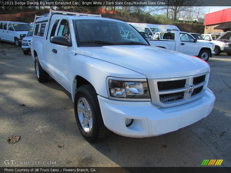 Bright White / Dark Slate Gray/Medium Slate Gray 2011 Dodge Dakota Big Horn Extended Cab