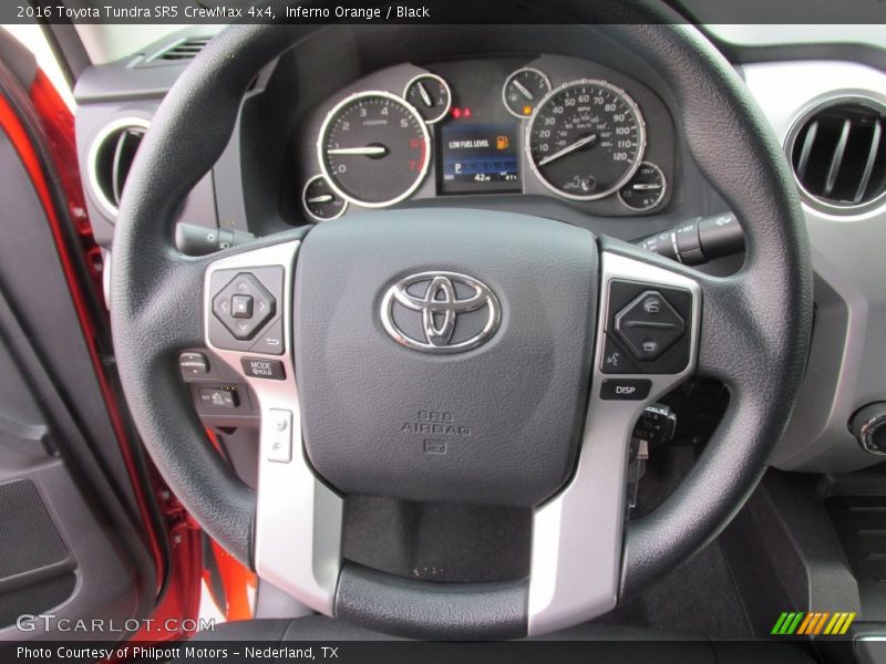 Inferno Orange / Black 2016 Toyota Tundra SR5 CrewMax 4x4