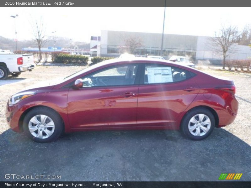 Red / Gray 2016 Hyundai Elantra SE