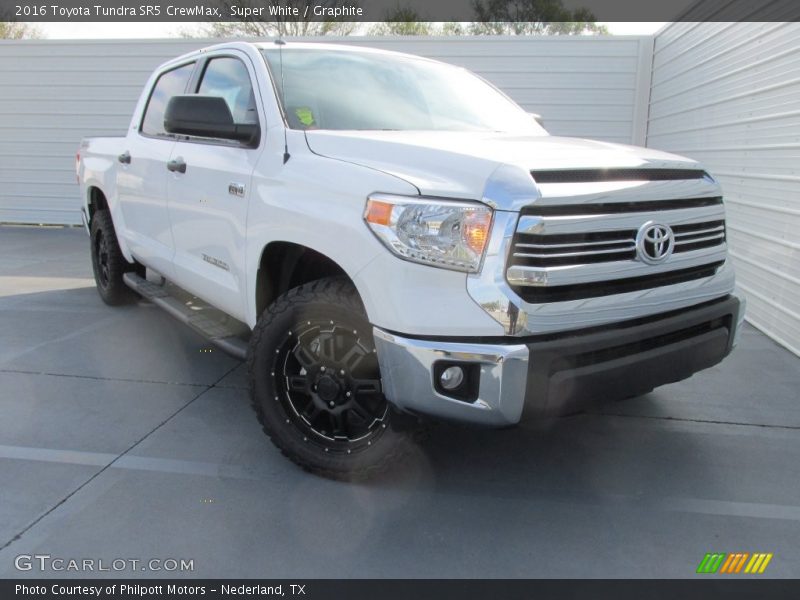 Super White / Graphite 2016 Toyota Tundra SR5 CrewMax