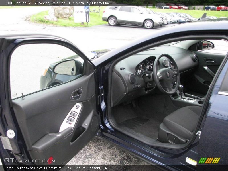 Midnight Blue Metallic / Ebony Black 2008 Pontiac G6 GT Sedan
