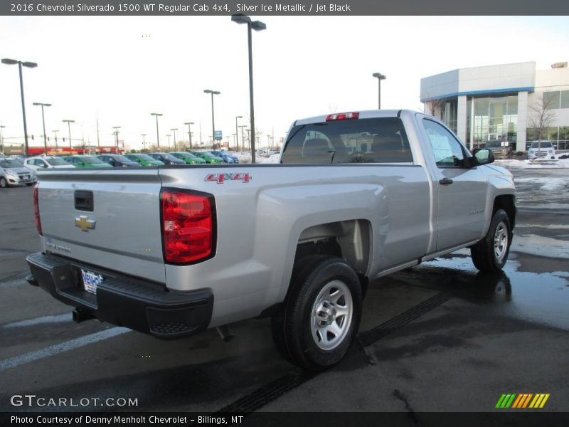 Silver Ice Metallic / Jet Black 2016 Chevrolet Silverado 1500 WT Regular Cab 4x4