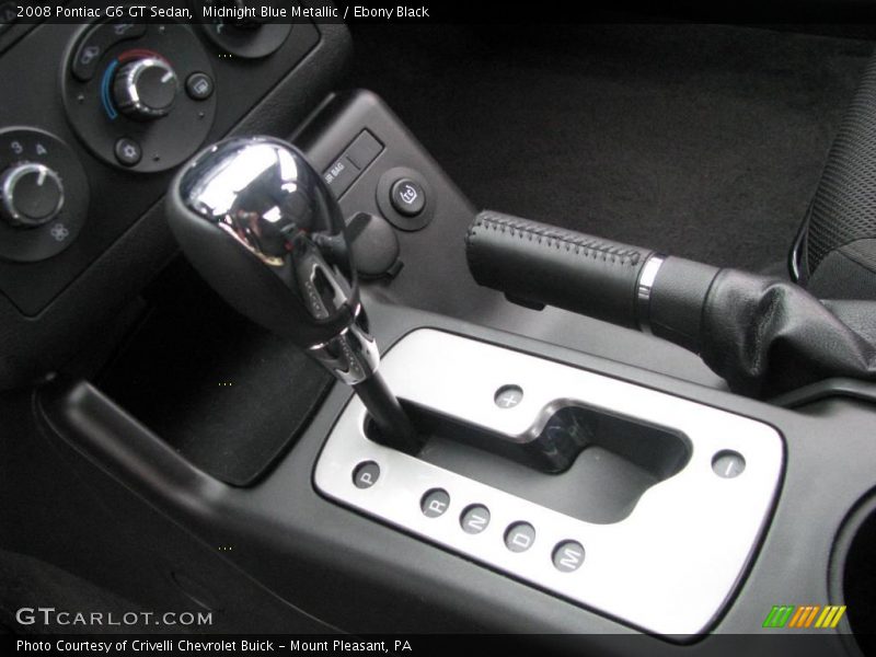 Midnight Blue Metallic / Ebony Black 2008 Pontiac G6 GT Sedan