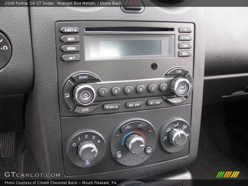 Midnight Blue Metallic / Ebony Black 2008 Pontiac G6 GT Sedan