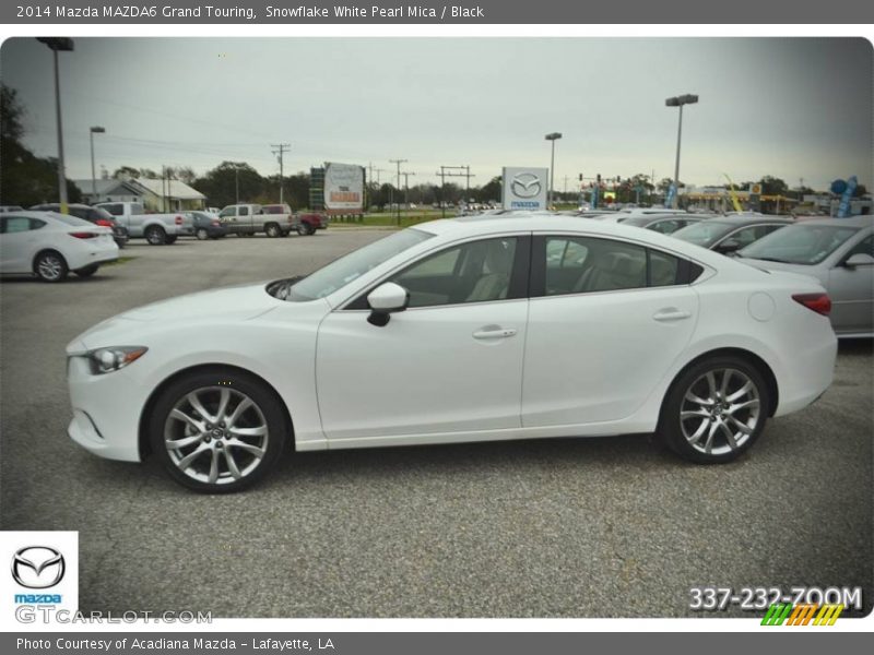 Snowflake White Pearl Mica / Black 2014 Mazda MAZDA6 Grand Touring