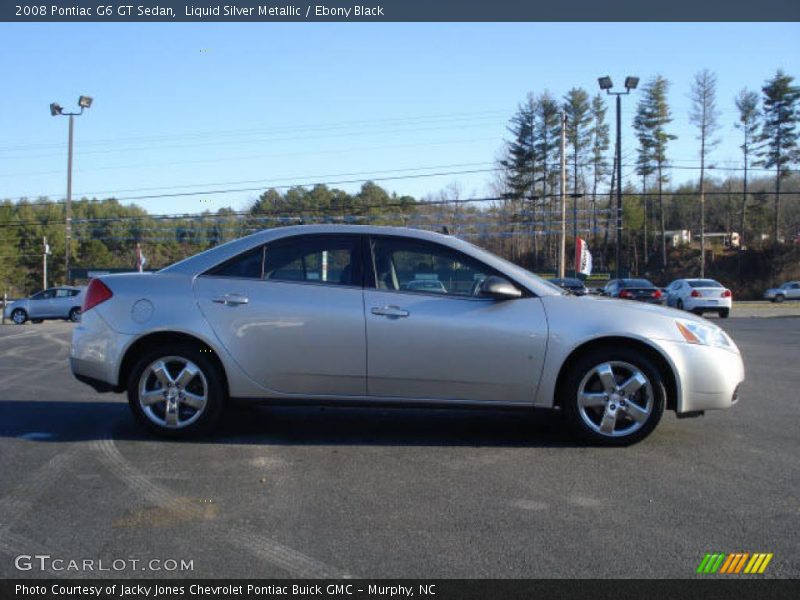 Liquid Silver Metallic / Ebony Black 2008 Pontiac G6 GT Sedan