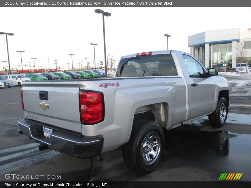 Silver Ice Metallic / Dark Ash/Jet Black 2016 Chevrolet Silverado 1500 WT Regular Cab 4x4