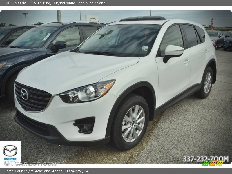 Crystal White Pearl Mica / Sand 2016 Mazda CX-5 Touring