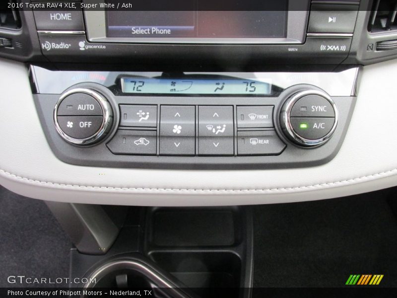 Controls of 2016 RAV4 XLE
