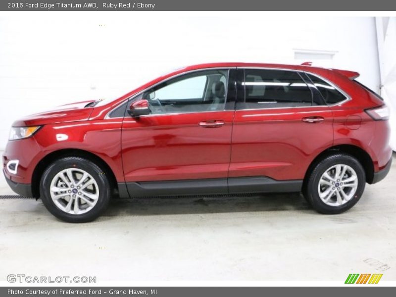  2016 Edge Titanium AWD Ruby Red