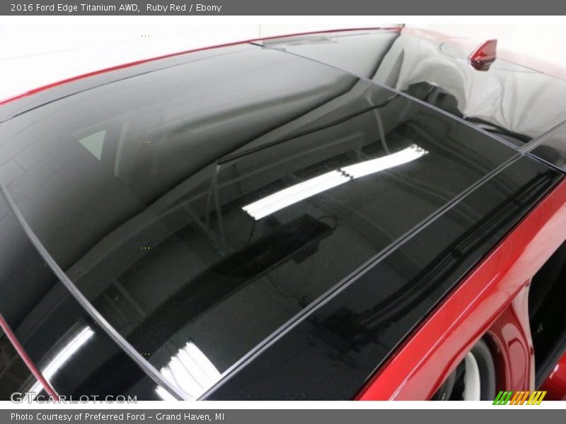 Sunroof of 2016 Edge Titanium AWD
