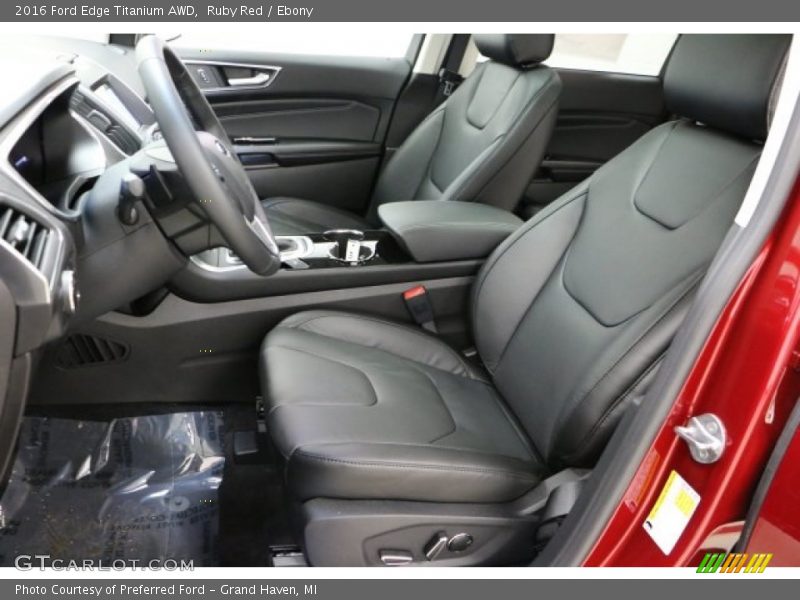 Front Seat of 2016 Edge Titanium AWD