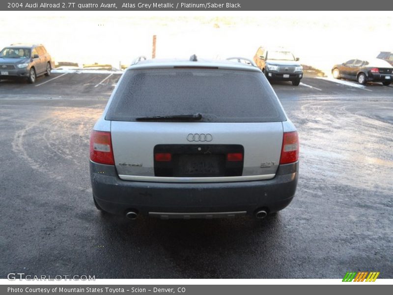 Atlas Grey Metallic / Platinum/Saber Black 2004 Audi Allroad 2.7T quattro Avant