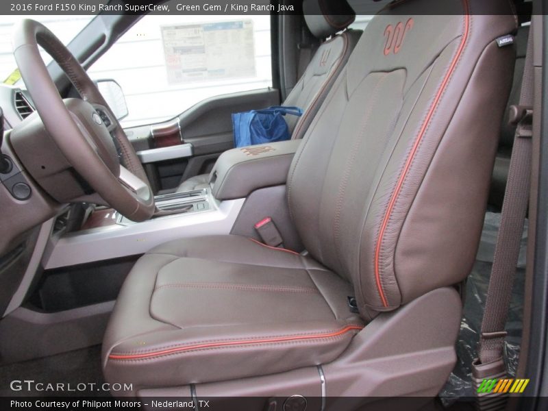  2016 F150 King Ranch SuperCrew King Ranch Java Interior