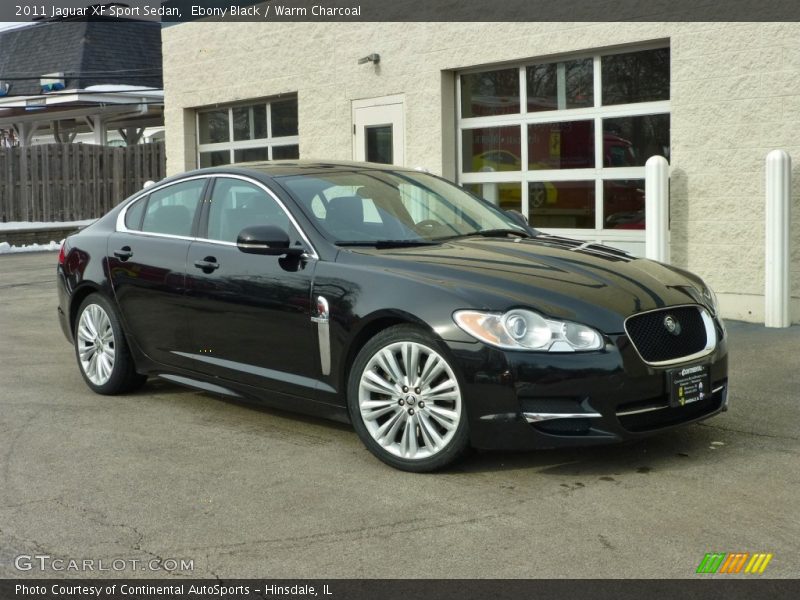Ebony Black / Warm Charcoal 2011 Jaguar XF Sport Sedan