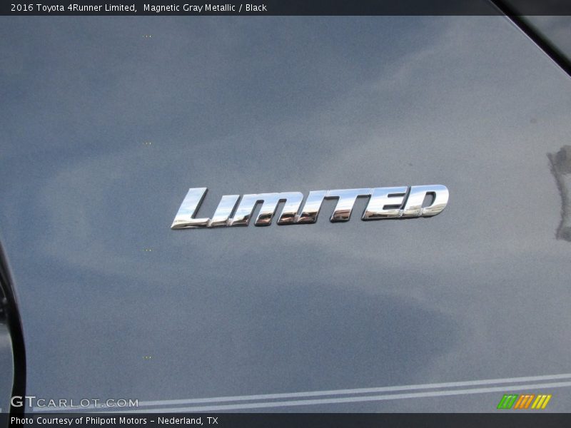 Magnetic Gray Metallic / Black 2016 Toyota 4Runner Limited