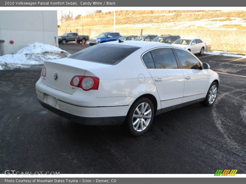Candy White / Black 2010 Volkswagen Passat Komfort Sedan