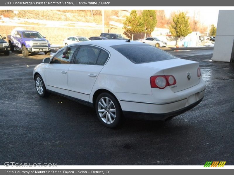 Candy White / Black 2010 Volkswagen Passat Komfort Sedan