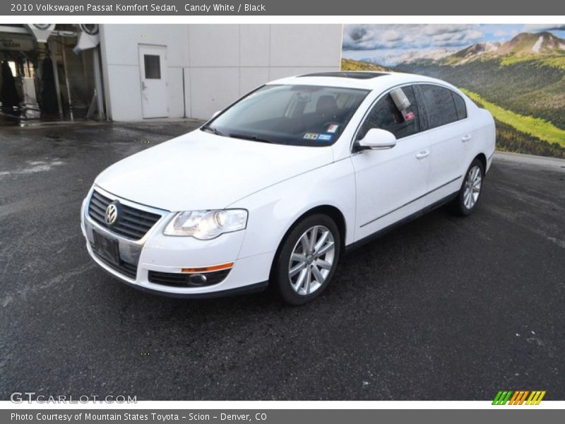 Candy White / Black 2010 Volkswagen Passat Komfort Sedan