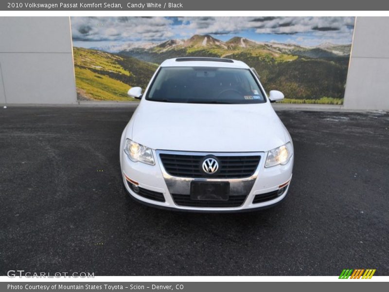 Candy White / Black 2010 Volkswagen Passat Komfort Sedan