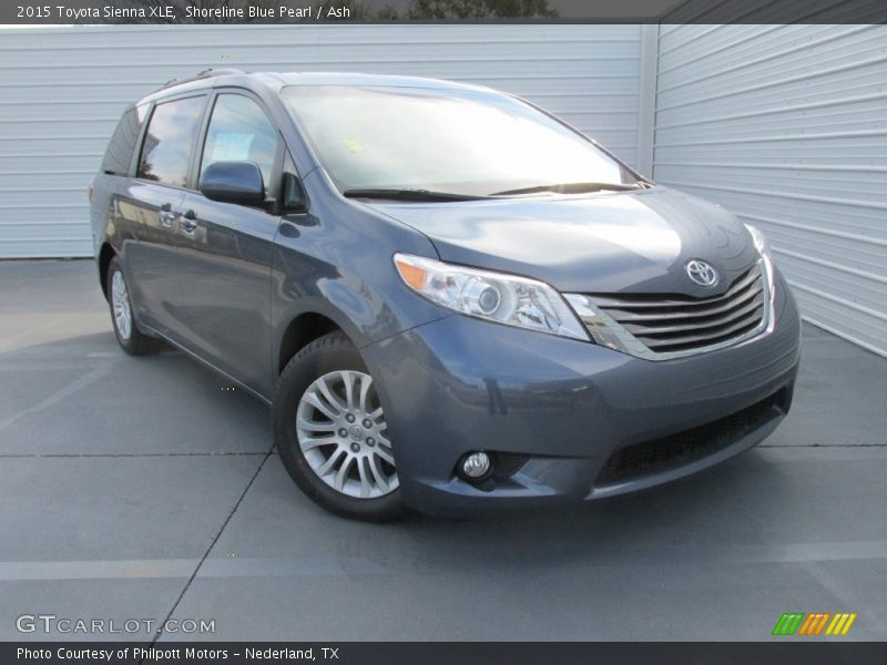 Shoreline Blue Pearl / Ash 2015 Toyota Sienna XLE
