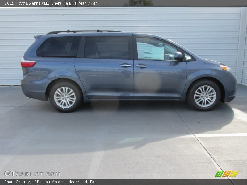 Shoreline Blue Pearl / Ash 2015 Toyota Sienna XLE