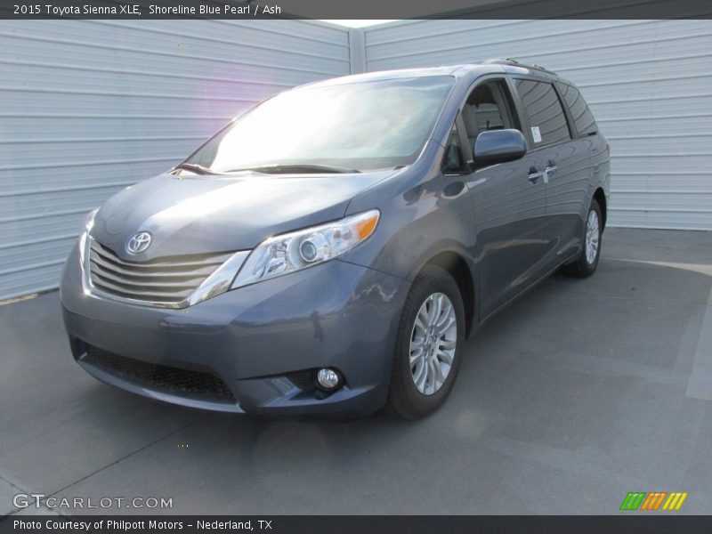 Shoreline Blue Pearl / Ash 2015 Toyota Sienna XLE