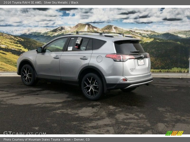 Silver Sky Metallic / Black 2016 Toyota RAV4 SE AWD