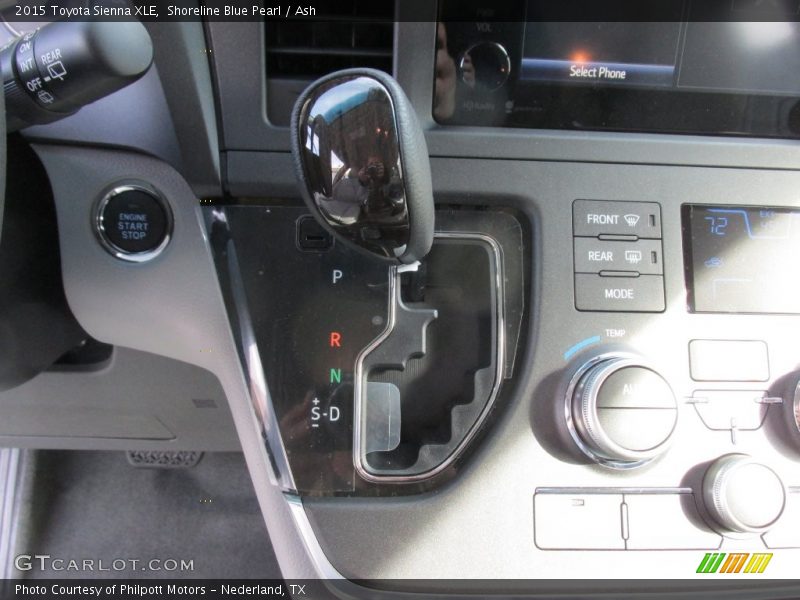 Shoreline Blue Pearl / Ash 2015 Toyota Sienna XLE