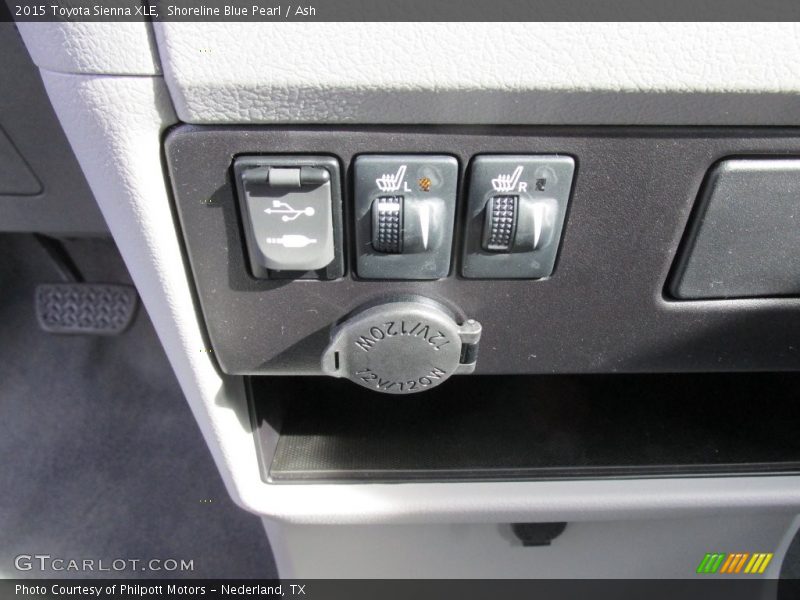 Shoreline Blue Pearl / Ash 2015 Toyota Sienna XLE