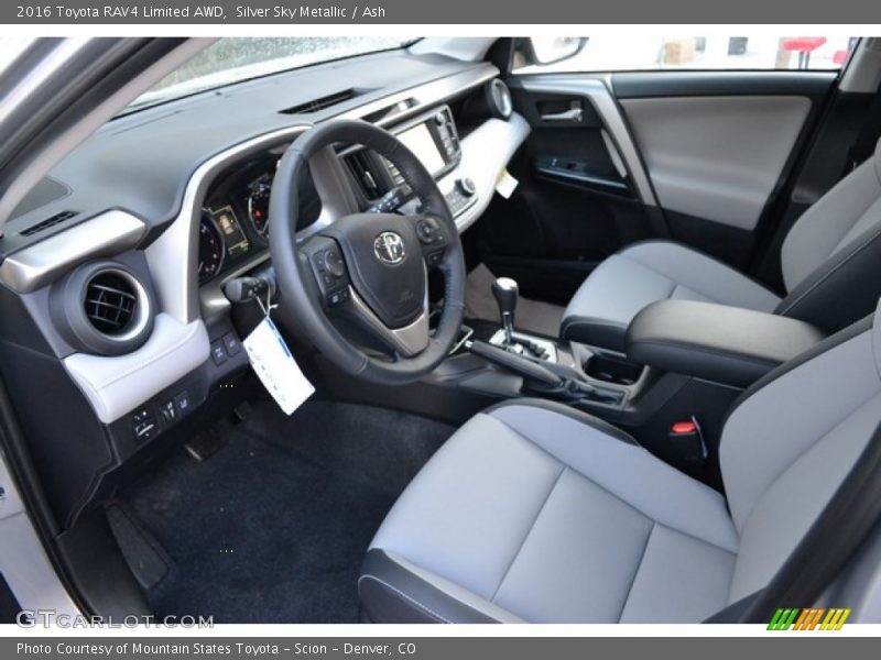 Silver Sky Metallic / Ash 2016 Toyota RAV4 Limited AWD