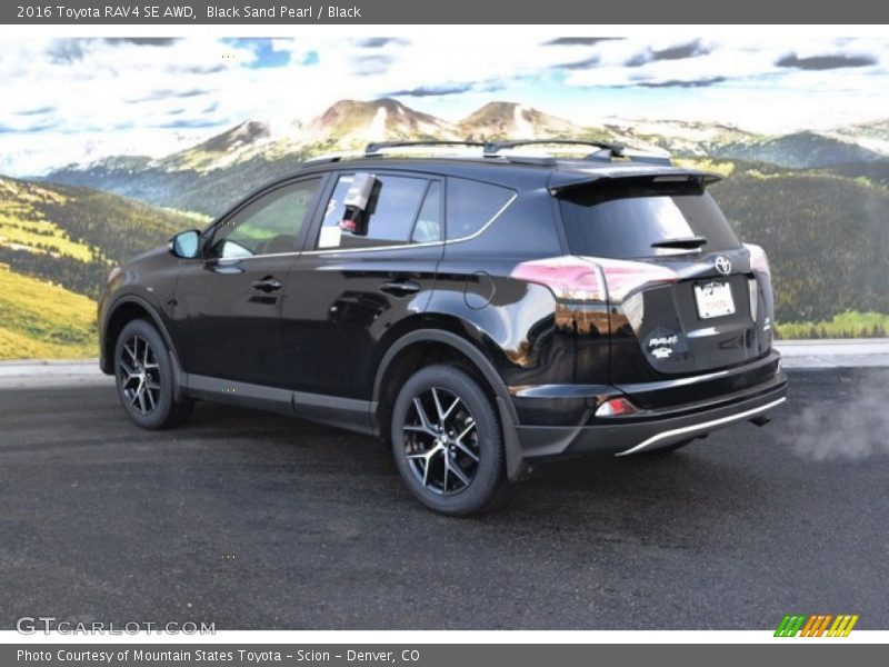 Black Sand Pearl / Black 2016 Toyota RAV4 SE AWD