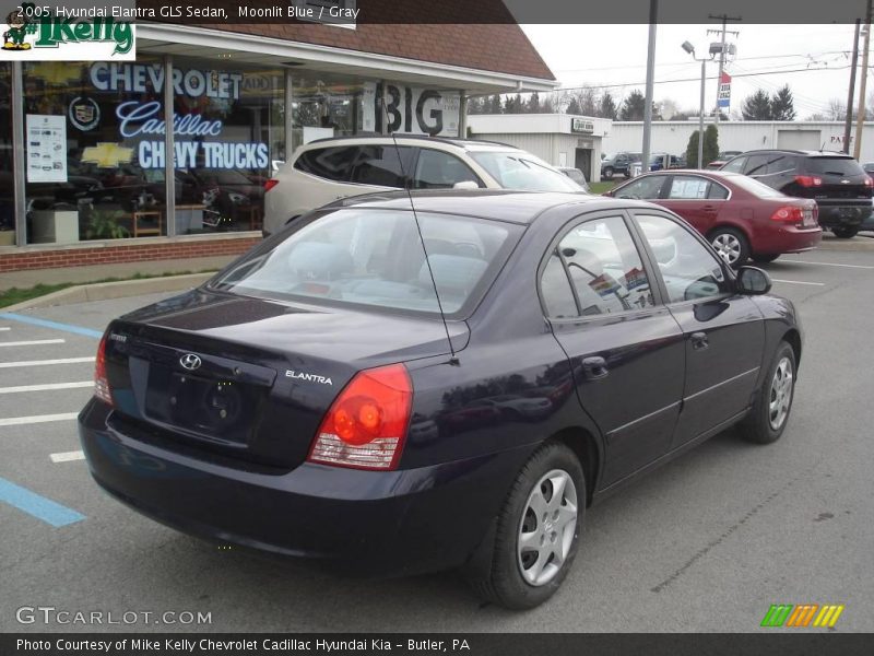 Moonlit Blue / Gray 2005 Hyundai Elantra GLS Sedan