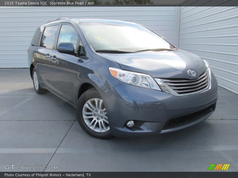 Shoreline Blue Pearl / Ash 2015 Toyota Sienna XLE