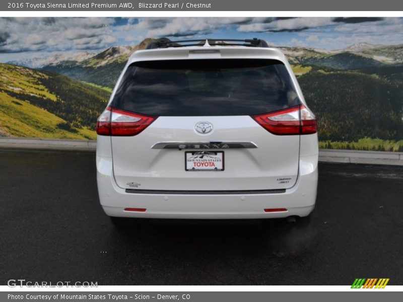 Blizzard Pearl / Chestnut 2016 Toyota Sienna Limited Premium AWD