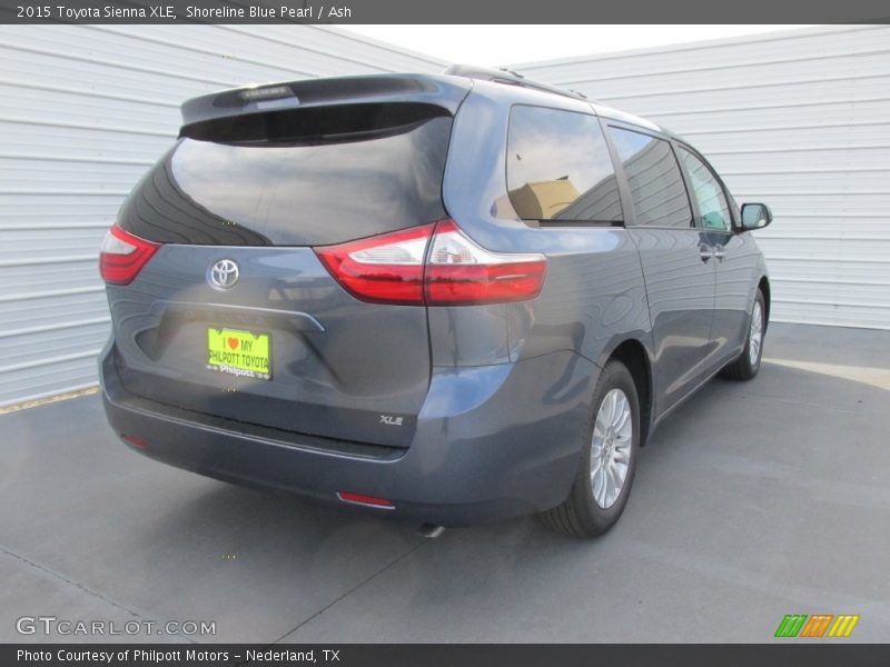 Shoreline Blue Pearl / Ash 2015 Toyota Sienna XLE