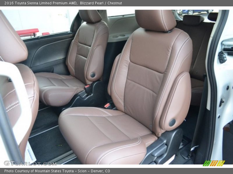 Rear Seat of 2016 Sienna Limited Premium AWD